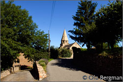 The 13th century church in Saint-Vérand.