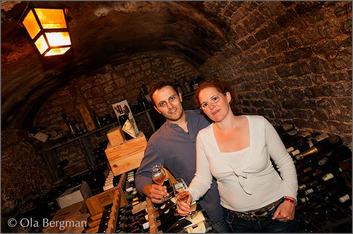 Benjamin and Eglantine Borgnat at Domaine Borgnat.