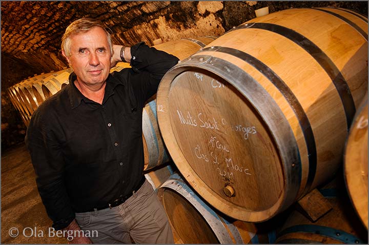 Patrice Rion at Domaine Michèle & Patrice Rion in Prémeaux-Prissey.