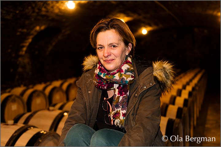 Sylvie Esmonin at Domaine Sylvie Esmonin in Gevrey-Chambertin, Burgundy.