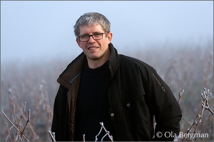 Bruno Verret at Domaine Verret in Saint-Bris le Vineux, Burgundy.