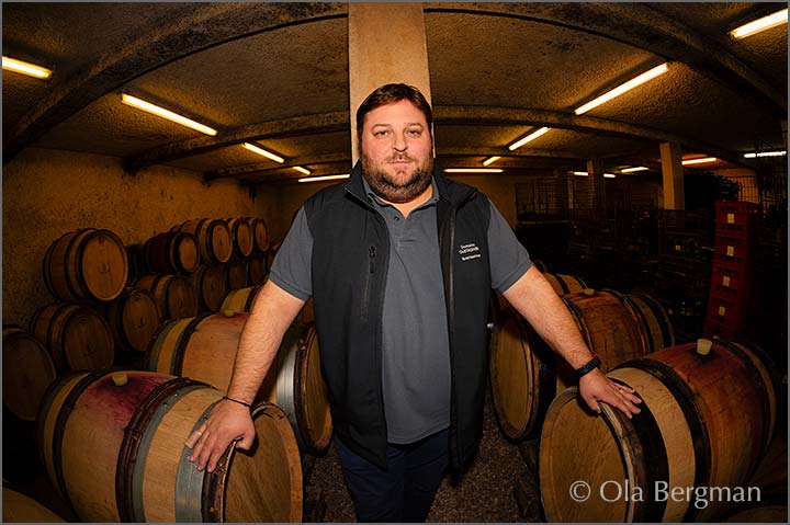 Jérôme Castagnier at Domaine Jérôme Castagnier in Morey-Saint-Denis.