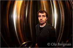 Pierre Sorin at Domaine Sorin Coquard in Saint-Bris-le-Vineux, Burgundy.