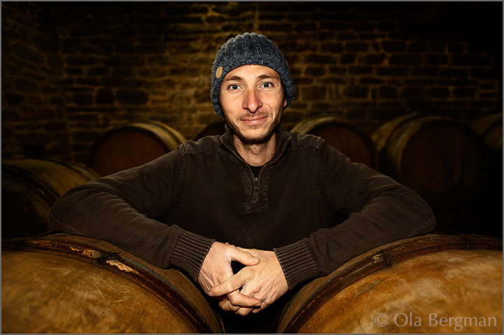 Charles-Édouard Debreuille at Domaine Debreuille in Royer, Burgundy.