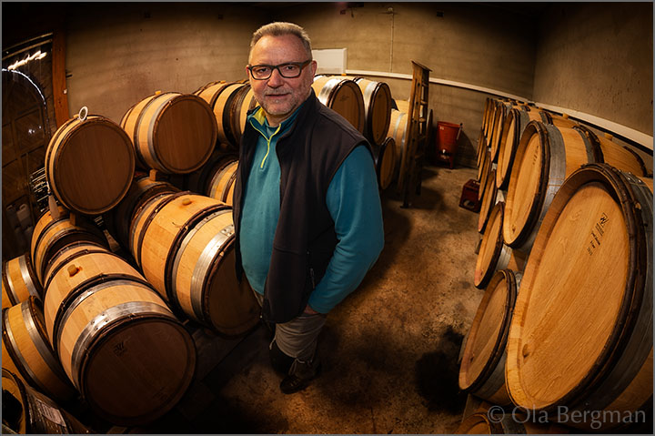 Patrick Guillot at Domaine Patrick Guillot in Mercurey.